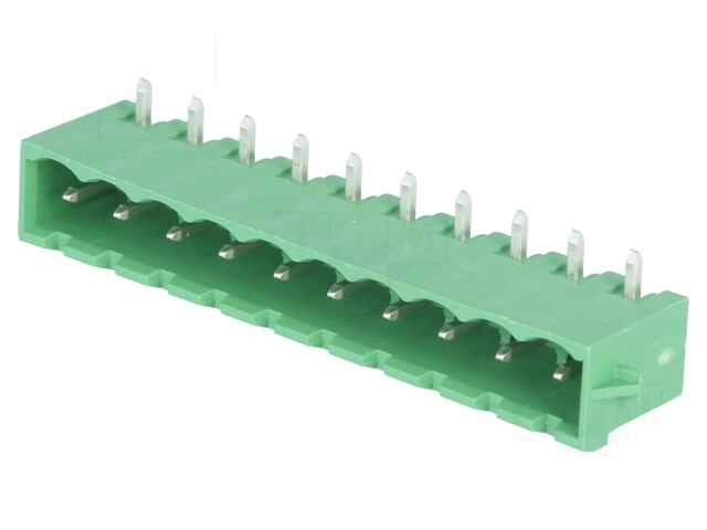 Ontkoppelbare terminal strip; 5,08mm; banen: 10; hoek van 90 ° Ontkoppelbare terminal strip; 5,08mm; banen: 10; hoek van 90 °